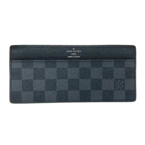 Authentic LOUIS VUITTON DamierGraphite Fashion Accessories Card Case Black - Picture 1 of 10